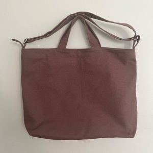 Baggu Horizontal Tote, Peppercorn / Dusty Purple